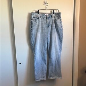 Classic Light Blue Straight Leg Jeans